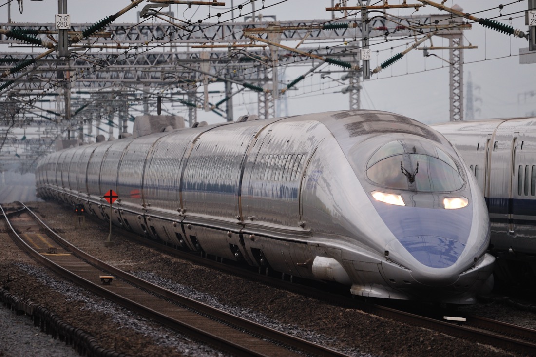 500 Series Shinkansen running at speed